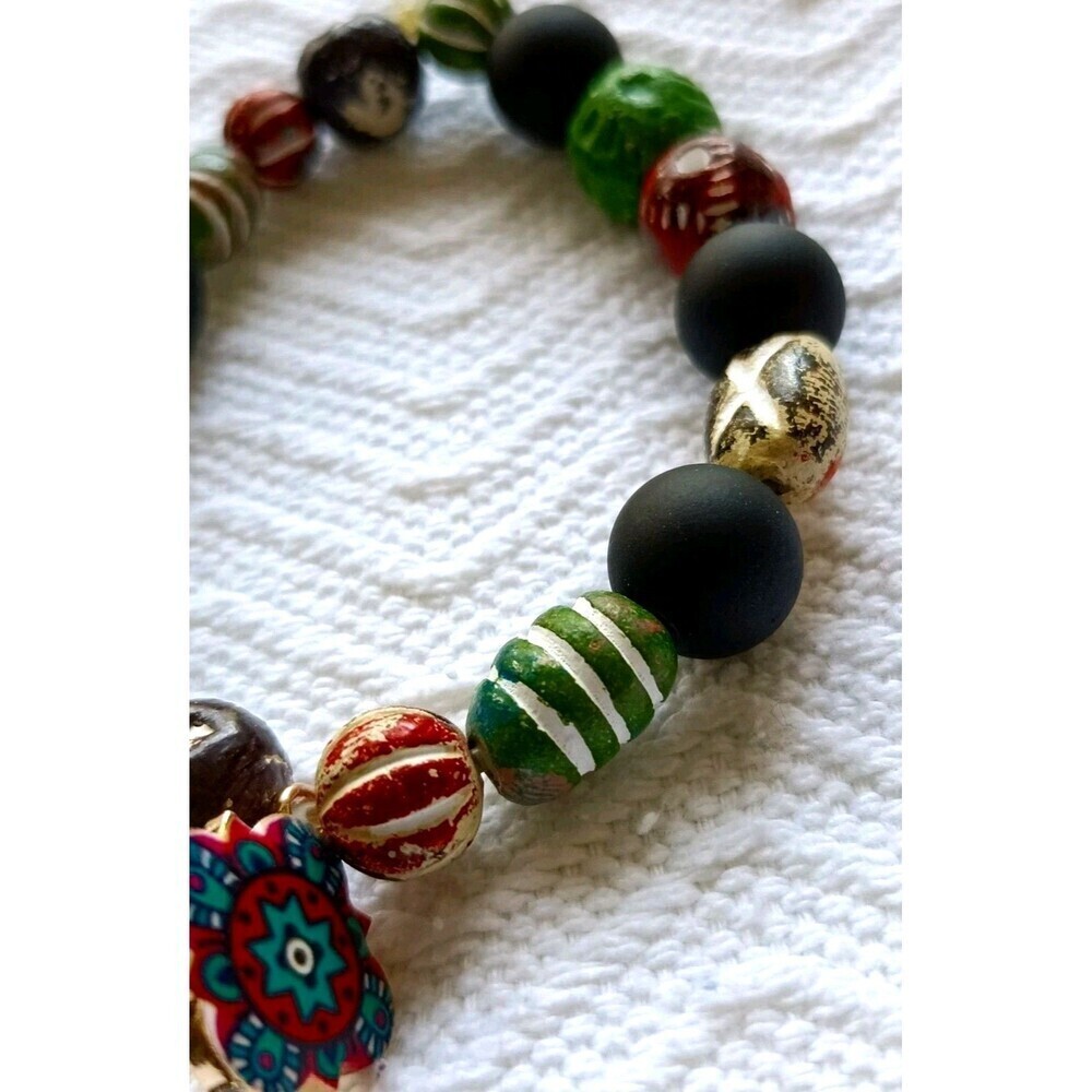 Handmade Mix Bead Charm Bracelet Women's Fashion Adjustable - Picture 2 of 6
